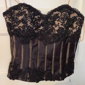 Jovani Black Sequin Top